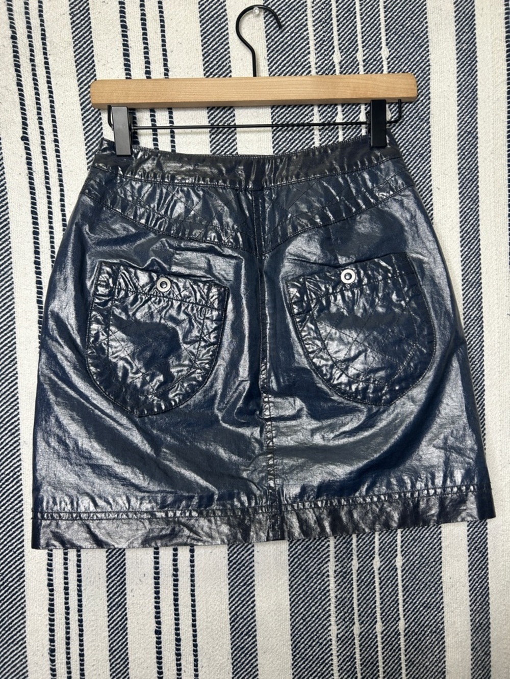 Free People Too Cool For School Quilted Mini Skirt - Picture 4 of 4